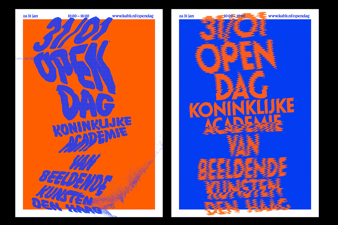 KABK Open Day identity, 2009 - icw Mattijs de Wit